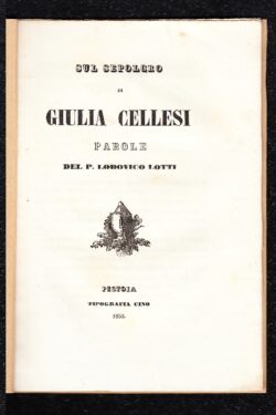 A Giulia Cellesi e a Gregorio Lecchini