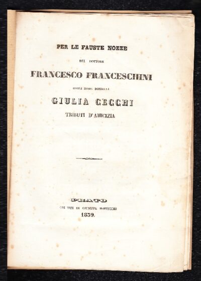 Nozze Franceschini - Cecchi