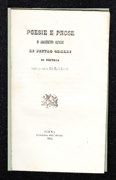 Poesie di argomento senese