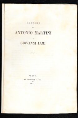 Epistolario Martini - Lami