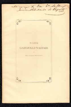 Nozze Gargiolli - Nazzari