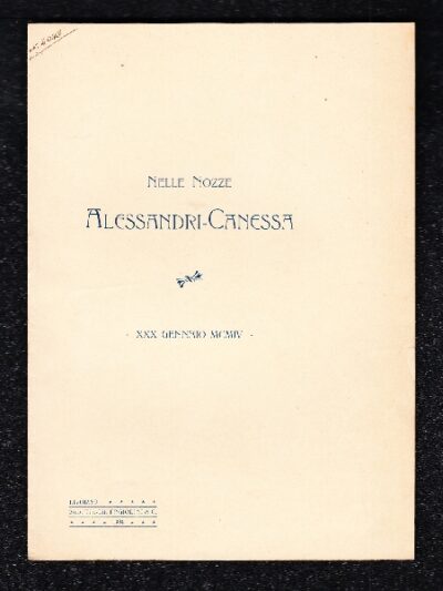 Nozze Alessandri - Canessa