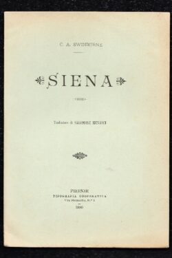 Siena, di A. Charles Swinburne