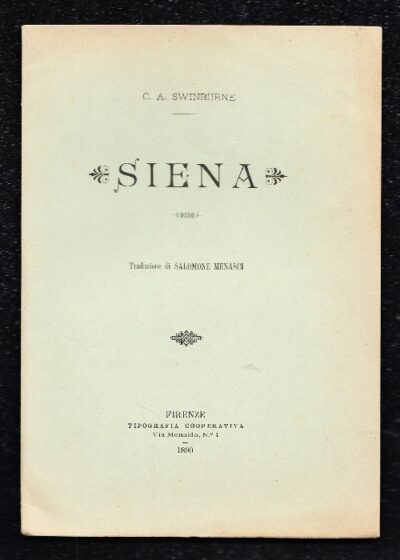 Siena, di A. Charles Swinburne