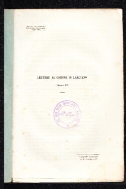 Dodici lettere al comune di Lanciano (Sec. XV)