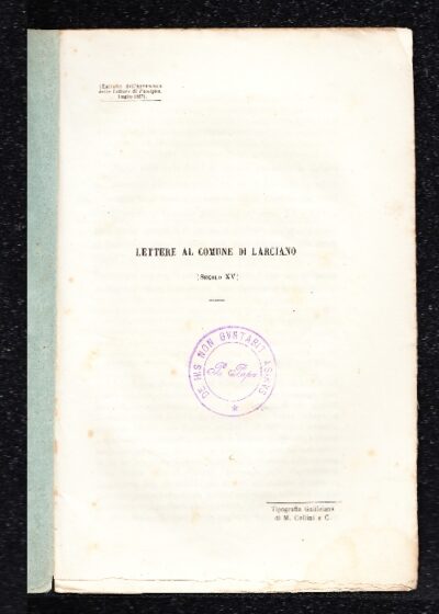 Dodici lettere al comune di Lanciano (Sec. XV)
