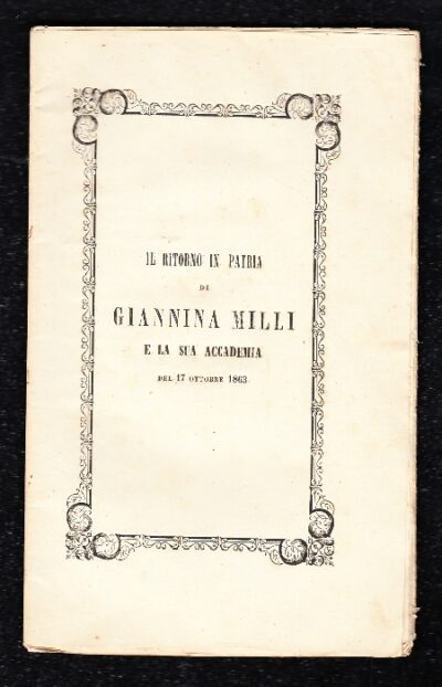 Il ritorno in patria di Giannina Milli