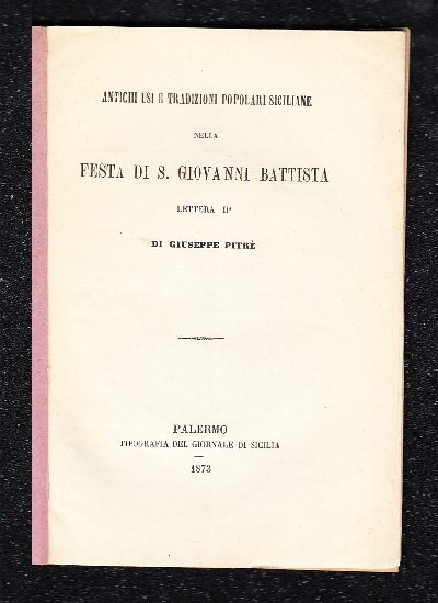 Usi e tradizioni popolari siciliane nella festa di S. Giovanni Battista