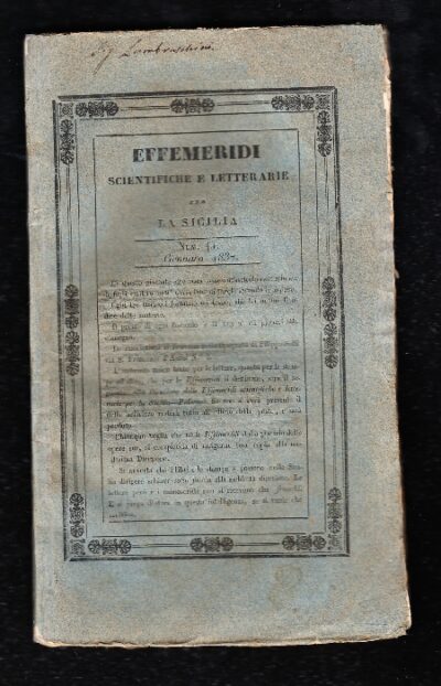 Effemeridi Scientifiche e Letterarie per la Sicilia. Numero 45. Gennaio 1837