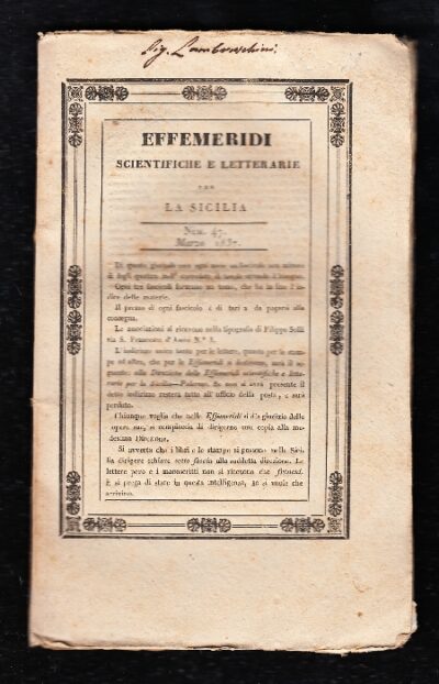 Effemeridi Scientifiche e Letterarie per la Sicilia. Numero 47, Marzo 1837