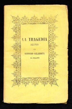 La Tragedia, Discorso per Antonino Velardita da Piazza