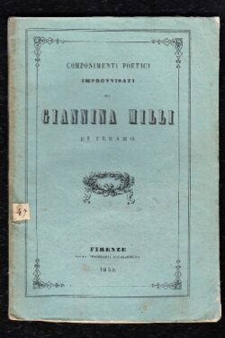 Componimenti poetici improvvisati di Giannina Milli