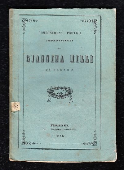 Componimenti poetici improvvisati di Giannina Milli