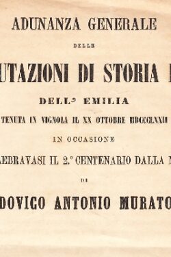 Secondo Centenario della nascita di Lodovico Antonio Muratori
