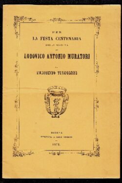 Centenario della nascita di Lodovico Antonio Muratori