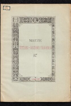 Nozze Tittoni - Antona Traversi