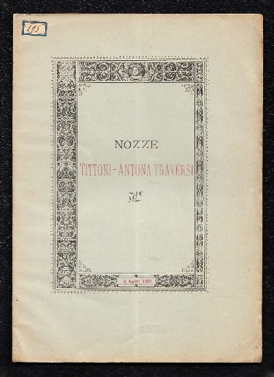 Nozze Tittoni - Antona Traversi