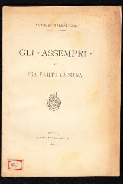 Gli Assempri di Fra Filippo da Siena