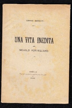 Una vita inedita di Niccolò Forteguerri