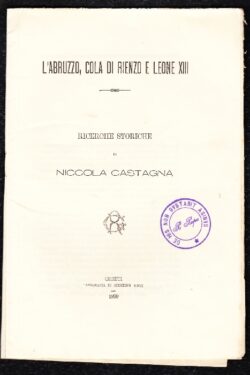 L'Abruzzo, Cola Di Rienzo e Leone XIII
