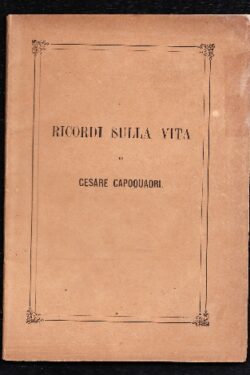 Ricordi sulla vita di Cesare Capoquadri