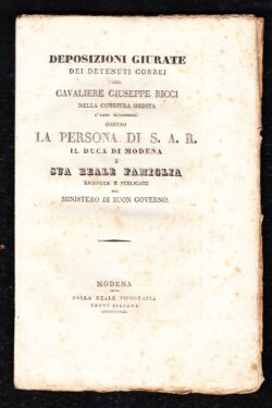 La congiura contro il Duca di Modena del 1832