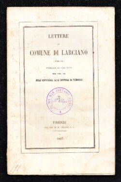 Lettere al comune di Larciano