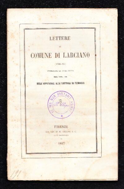 Lettere al comune di Larciano