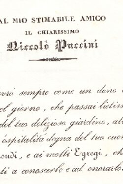 Il battello, ode a Niccolò Puccini