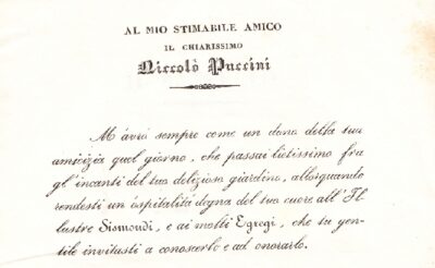 Il battello, ode a Niccolò Puccini