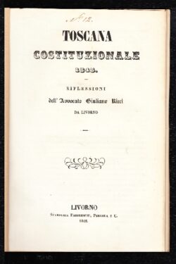 Toscana Costituzionale 1848