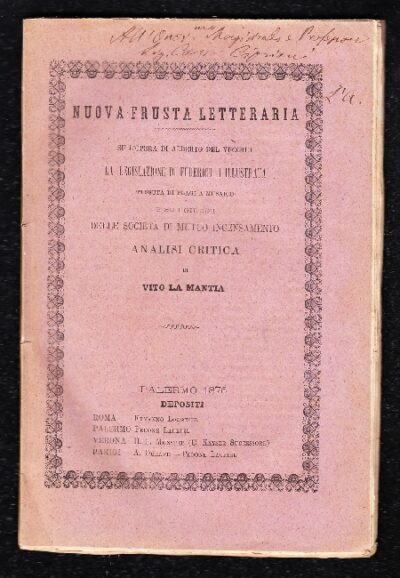 Nuova Frusta Letteraria Su L'opera Di Alberto Del Vecchio: La Legislazione Di Federico II Illustrata