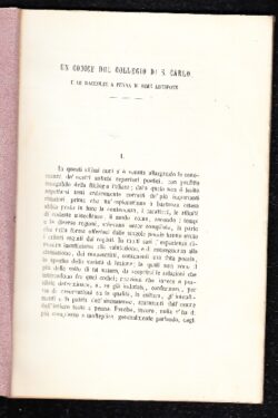 Un Codice del Collegio di San Carlo