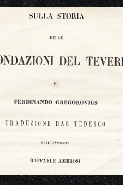 Sulla storia delle Inondazioni del Tevere