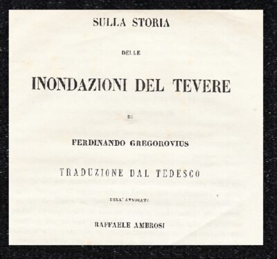 Sulla storia delle Inondazioni del Tevere