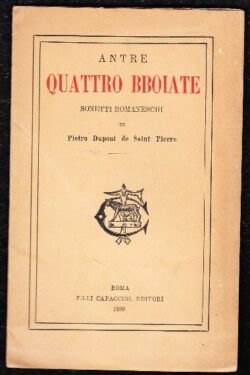 Antre quattro bboiate, sonetti romaneschi