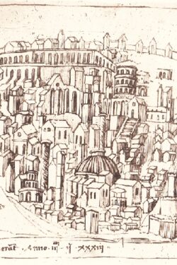 Una pianta di Roma delineata da Leonardo da Besozzo milanese