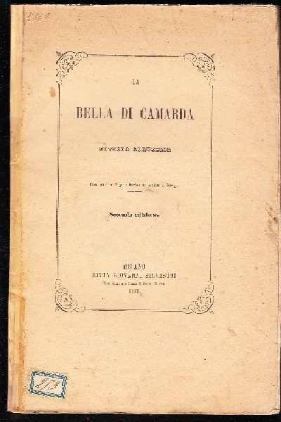 La Bella di Camarda. Novella abruzzese