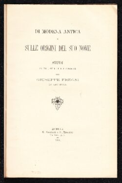 Di Modena antica e sulle origini del suo nome