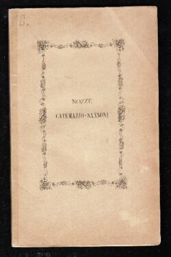 Strenne nuziali del secolo XIV Nozze Catemario - Sansoni