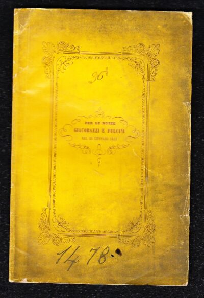La Benedizione di Rinaldo D'Este e di Carlotta Felicita di Brunsvich a Ravarino. Prosa Storica
