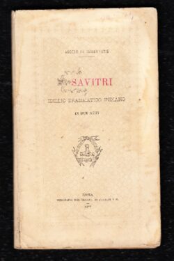 Savitri. Idillio drammatico indiano in due atti