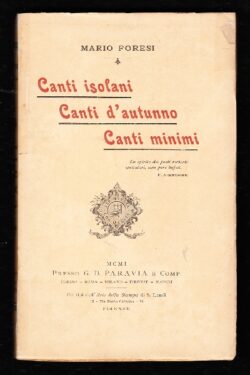 Canti Isolani, Canti D'Autunno, Canti Minimi