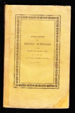 Annotazioni di Pietro Schedoni sopra cento sonetti di alcuni fra i più celebri autori