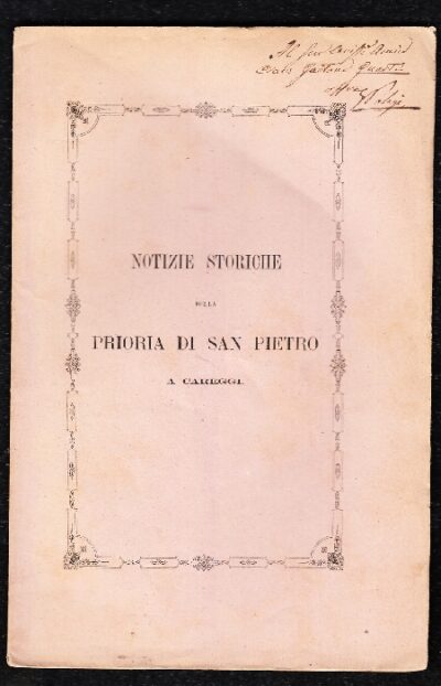 Della Prioria di San Pietro a Careggi e del Sigillo del suo Primo Rettore