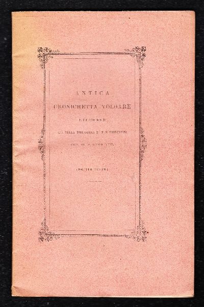 Antica cronichetta volgare lucchese