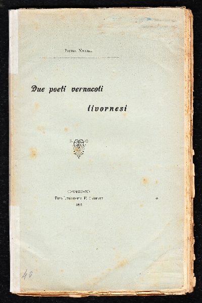Due poeti vernacoli livornesi