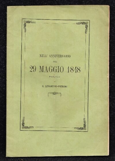 Nell'Anniversario del 29 Maggio 1848