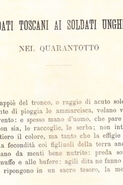 I soldati toscani ai soldati ungheresi nel Quarantotto