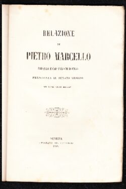 Relazione di Pietro Marcello Podestà e Capitano di Rovigo presentata al Senato Veneto nel 28 maggio 1574